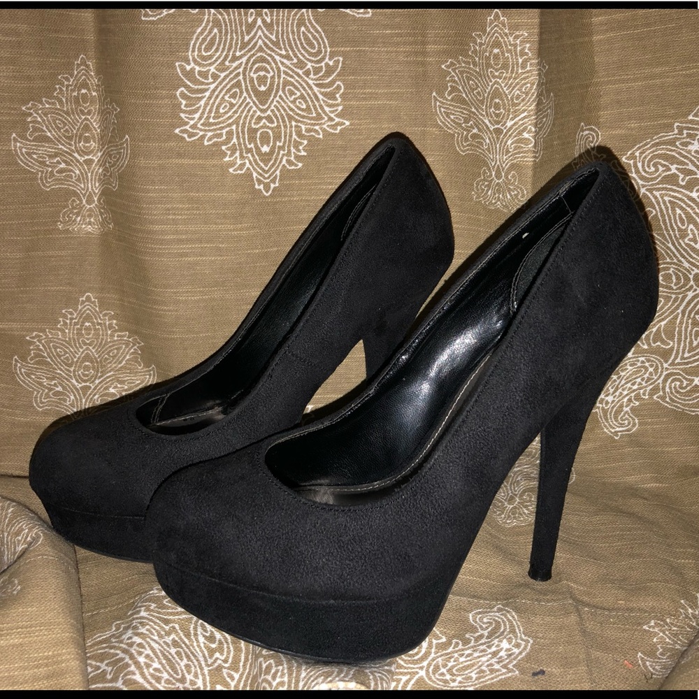 Black high heels